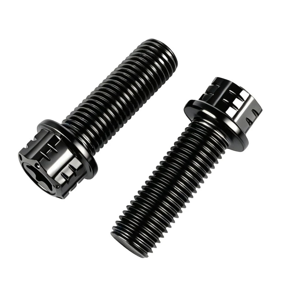 4PCS Titanium Finish Bolt Flange Torx Head M6 M8 M10 x 20 25 30 35mm Stainless Steel Screw Bolt for Motorcycle Car Modifications (Black, M10x30mm Pitch 1.25mm)