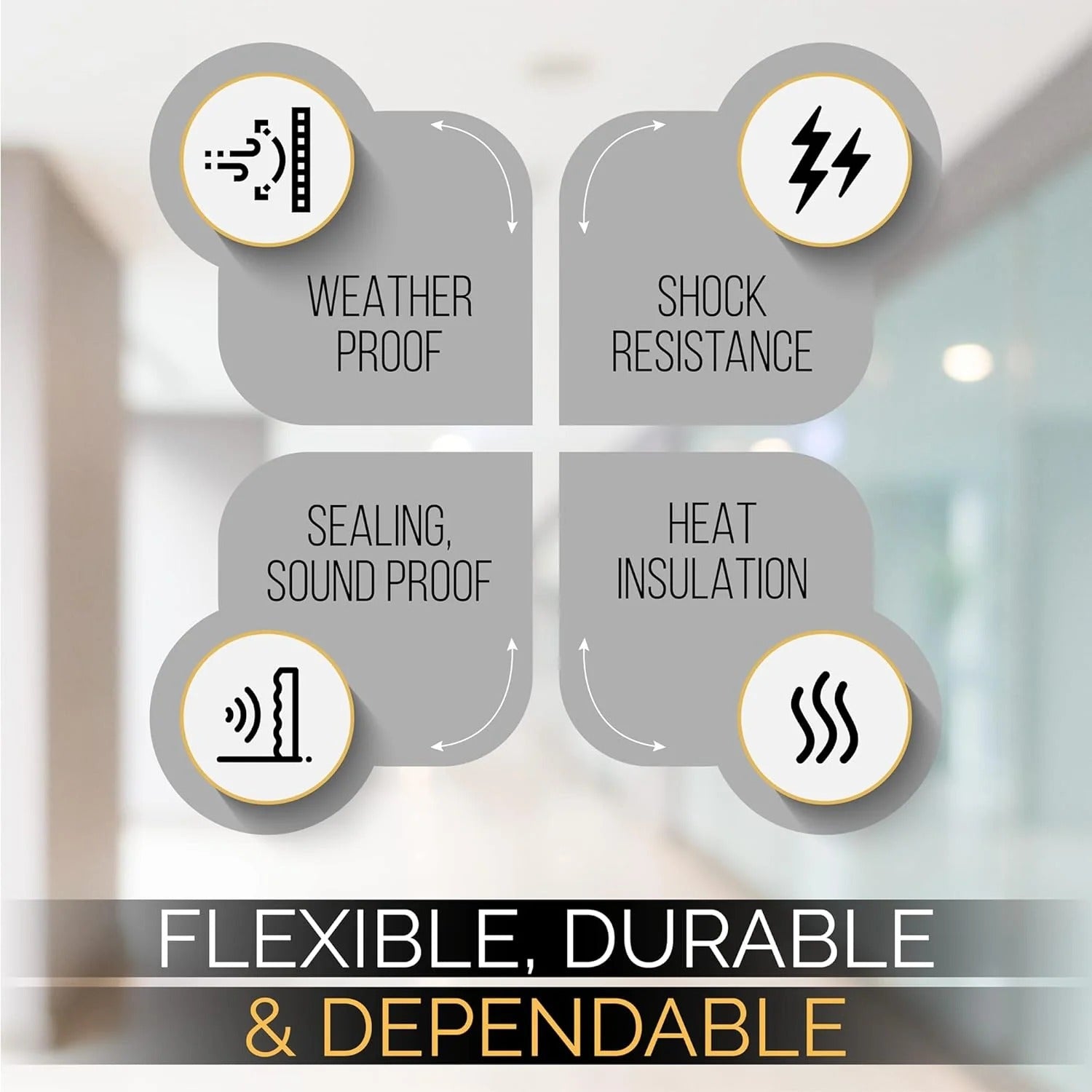 High Density Foam Weather Stripping Door Seal Strip Insulation Tape Roll for Insulating Door Frame, Window, Air Conditioner | Self Adhesive Sealing Weatherstrip (Black, 1/4 in 1/8 in 50 Ft)