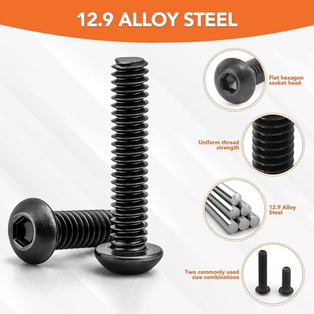120 Pcs 60 Sets 1/4-20 x 15mm Threaded Inserts for Wood Furniture Screw Threaded Wood Inserts 1/4-20 x 3/4", 1/4"-20 x 1-1/4" Bolts and Nuts