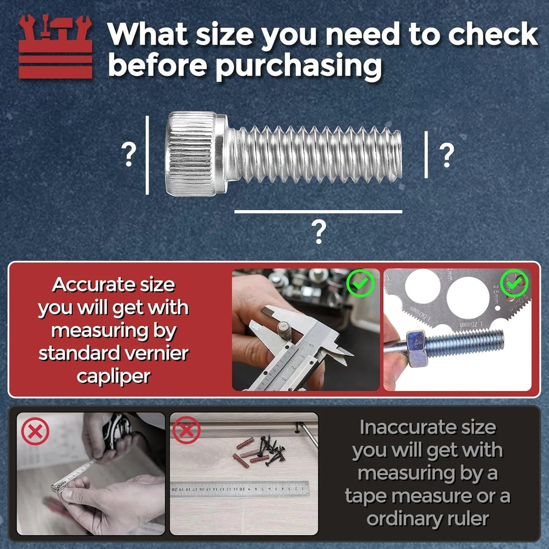 100pcs Socket Head Cap Screws - [M2.5-0.45 x 6mm] 304 Stainless Steel Allen Socket Drive for Electrical Motor 3D Printing Fan Engine Replacement Use, Silver